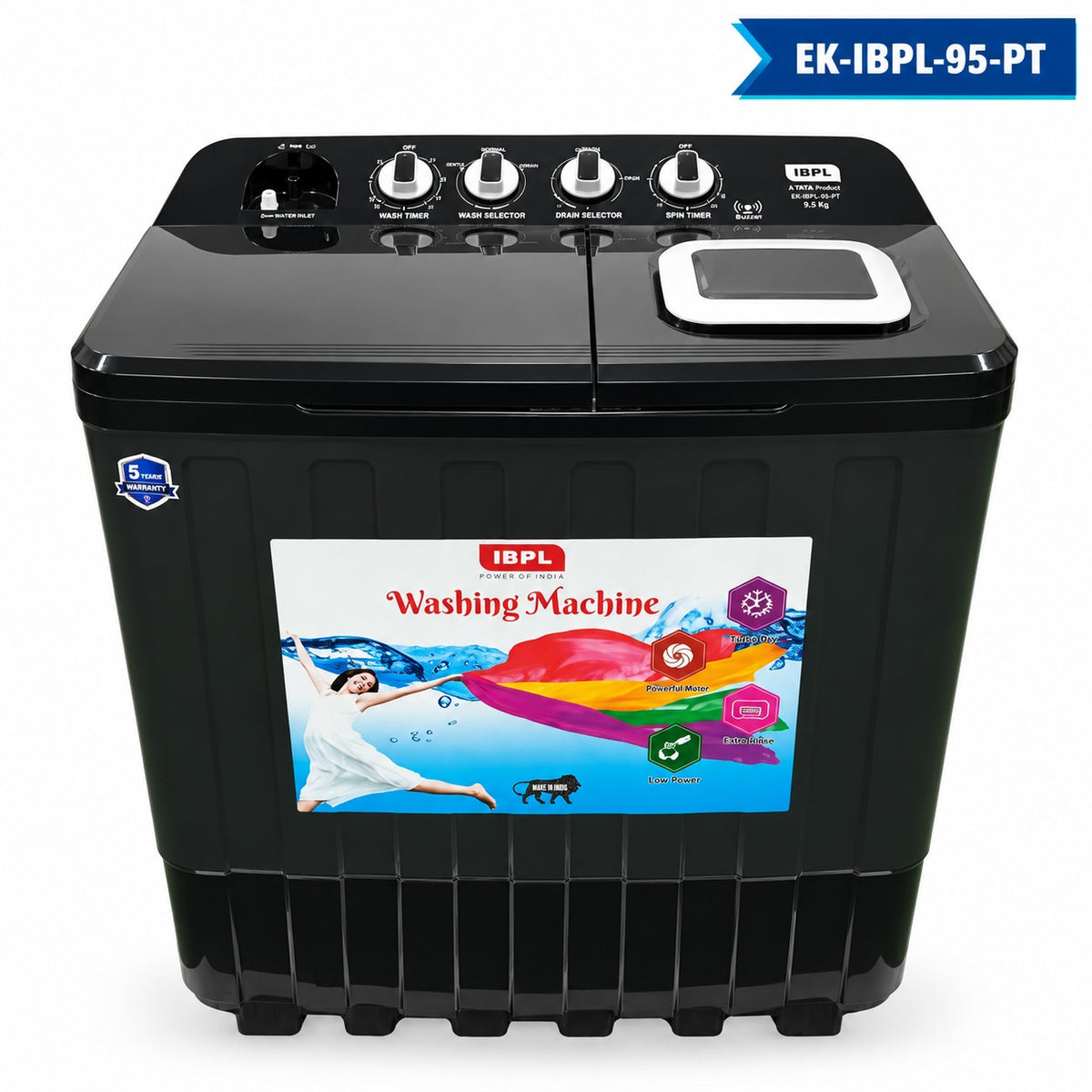 RAGA EK-IBPL-80-PT 8 KG Semi-Automatic Washing Machine